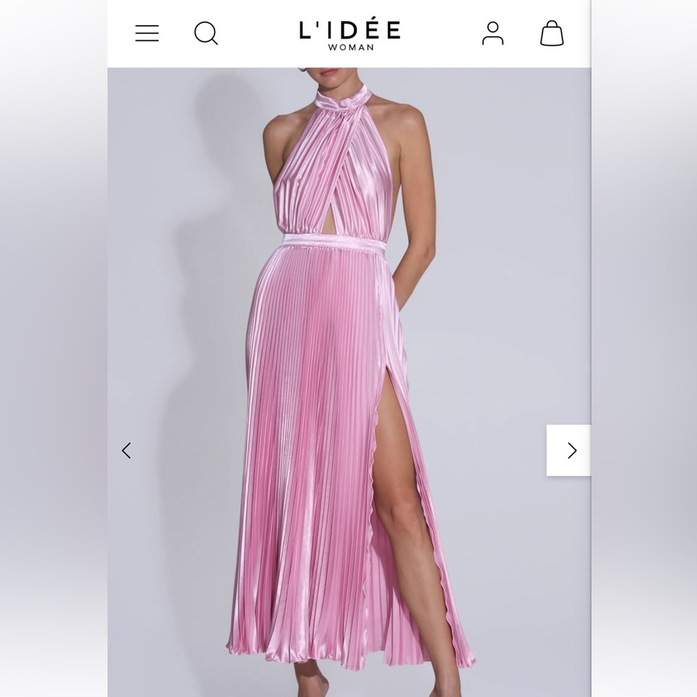 Purple halter Maxi Dress with keyhole